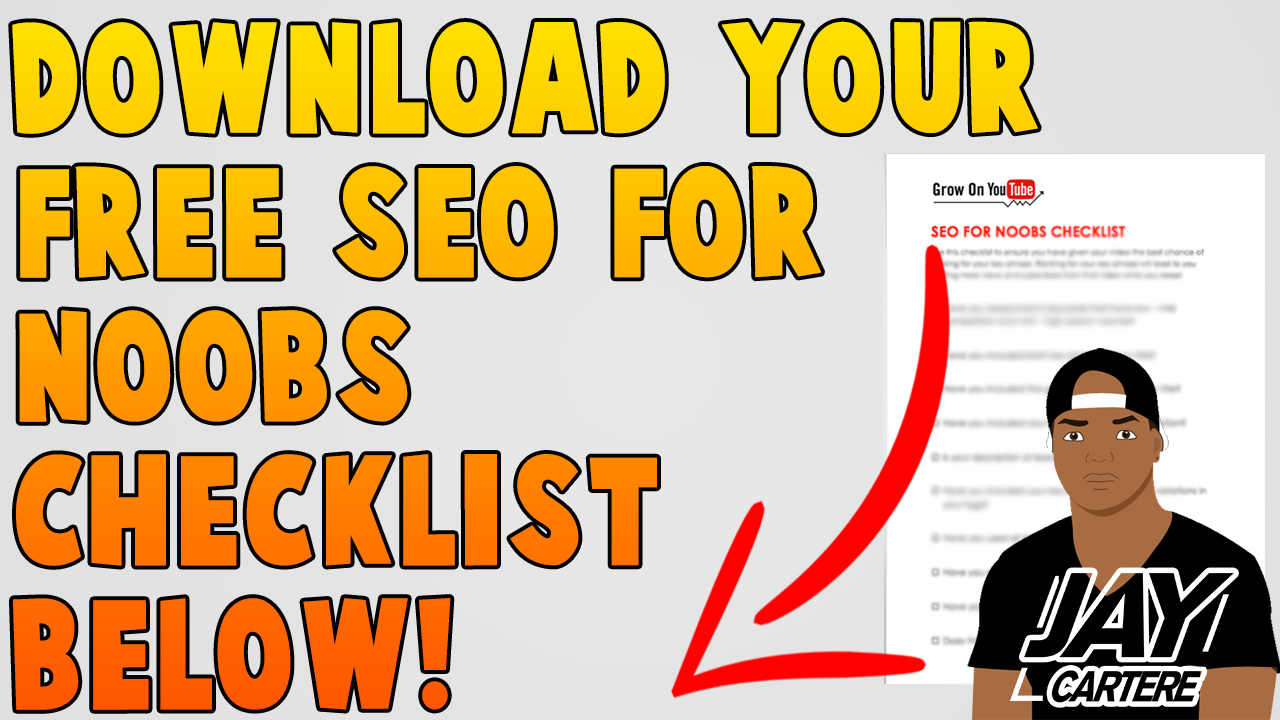 free youtube seo for noobs checklist download