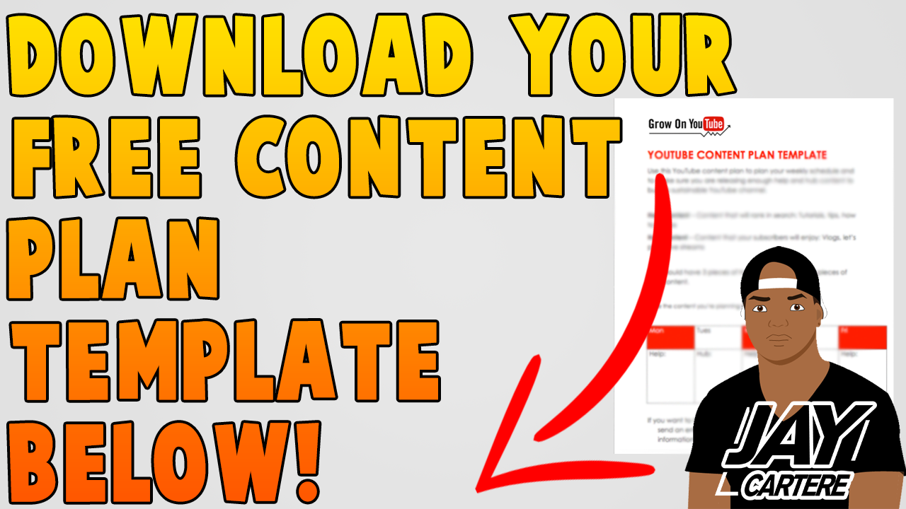 download free content plan template
